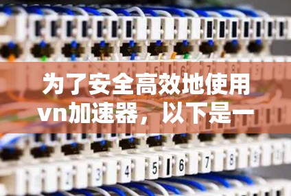 为了安全高效地使用vn加速器,以下是一步步的指南