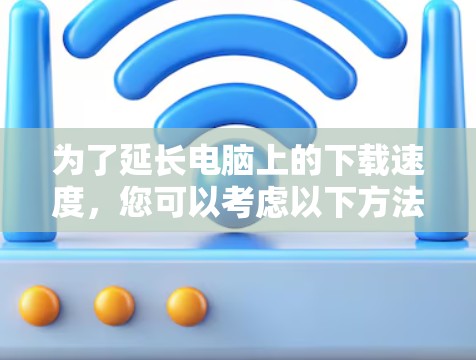 为了延长电脑上的下载速度,您可以考虑以下方法