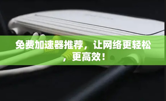 免费加速器推荐，让网络更轻松，更高效！